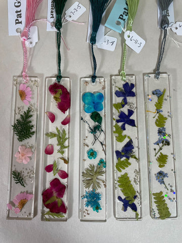 Pat Greene Art - Resin Flower Bookmark - 1