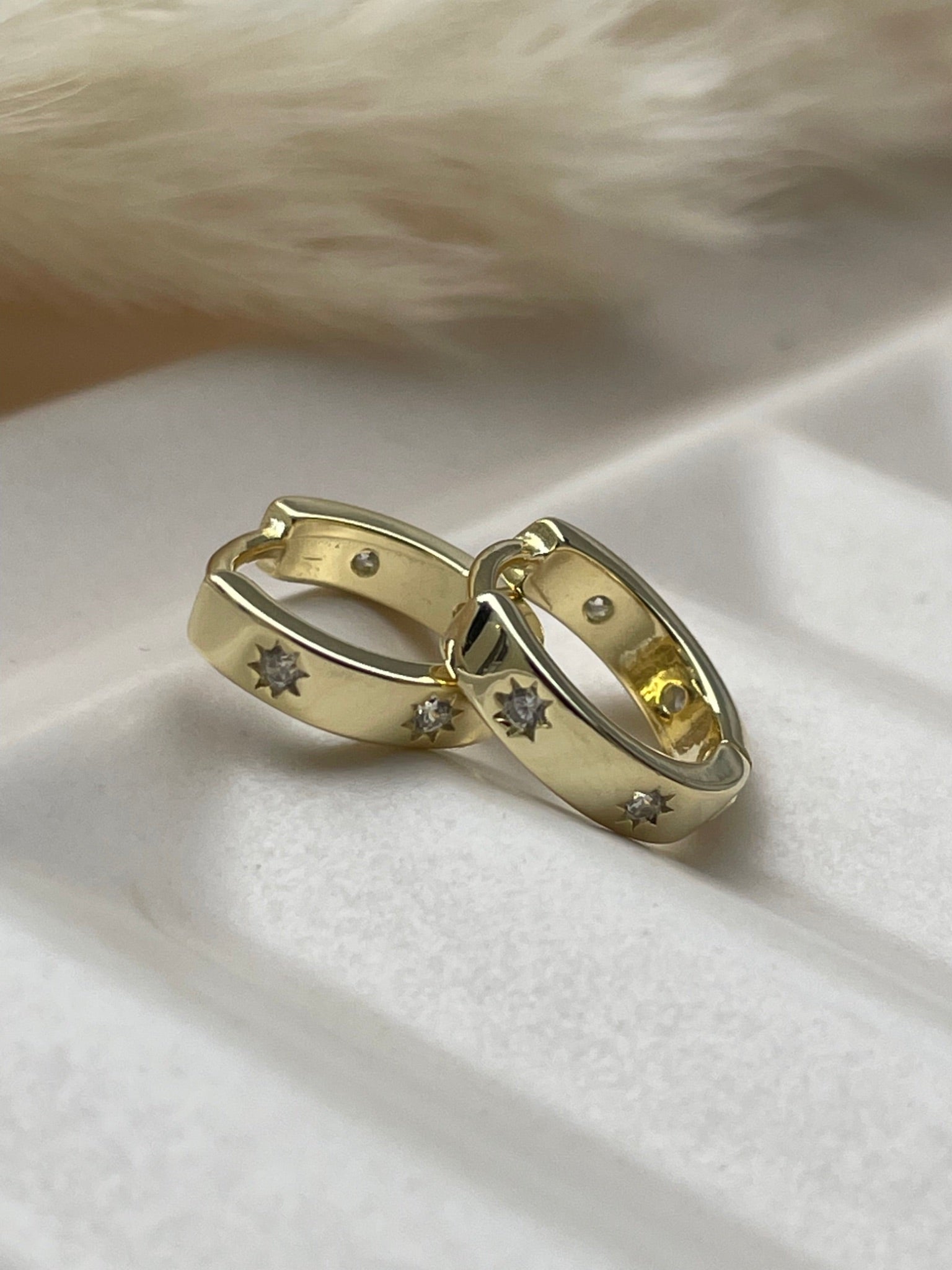 Second Aura - Hoops - Starburst Huggies - 2