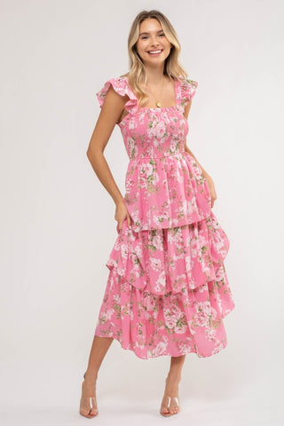 WAVES - DERBY FLORAL MIDI - 1