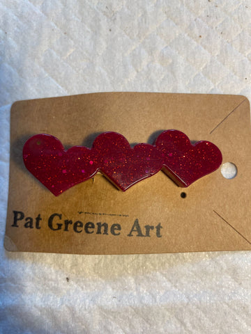 Pat Greene Art - Hair Clips - 1