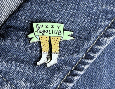 Missin Piecez - Fuzzy Legs Club Enamel Pin - 1