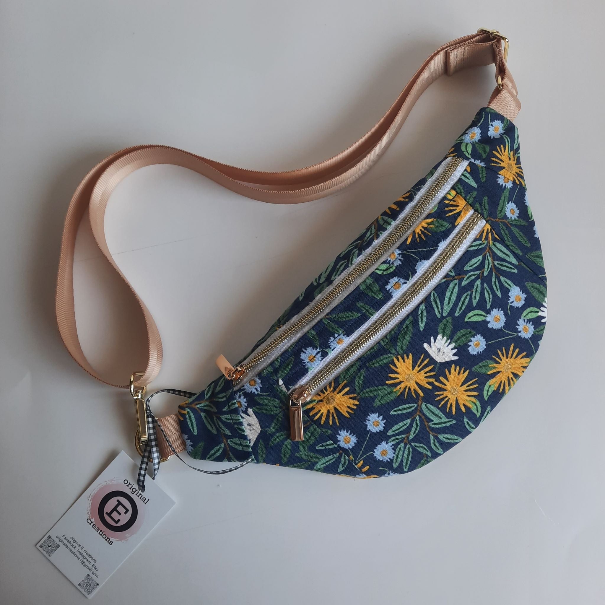 originalEcreations - medium 2 zipper crossbody purse - 5