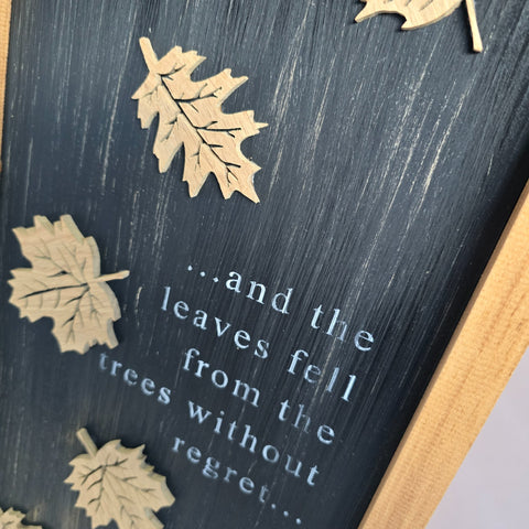 The infinity woodbox-leaves sign - 1