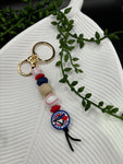 Beauty in the Beads - Toronto Jays keychain  - 1