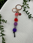 Beauty in the Beads - Floral keychain  - 1