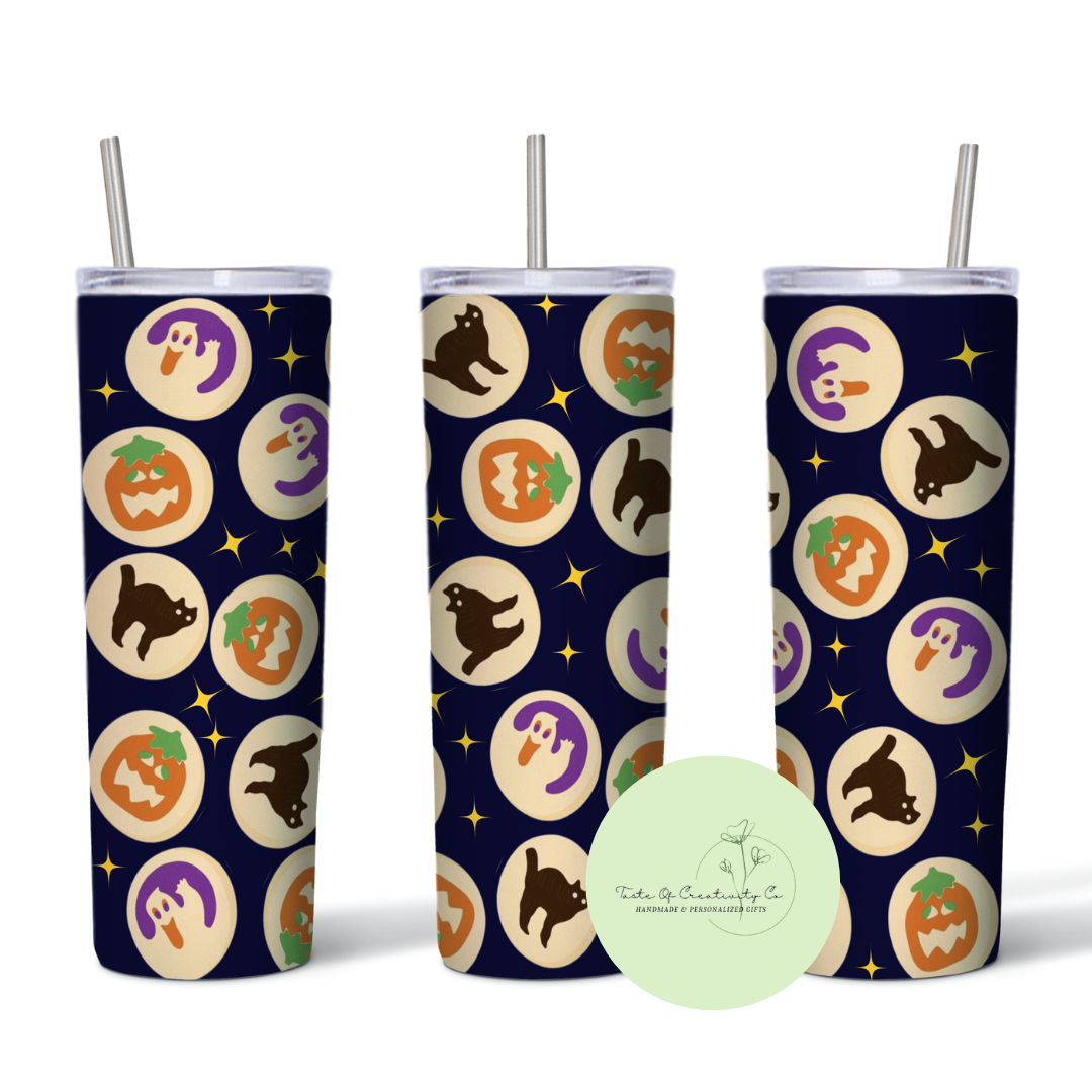 Taste Of Creativity CO. - "Spooky Cookies" 20oz. Skinny Tumbler - 1
