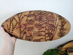 Fishful Thinking Art - Aquatic Plants on Cherry (Pyrography) - 1