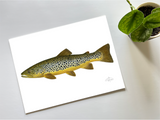 Fishful Thinking Art - Brown Trout Limited Print - 1