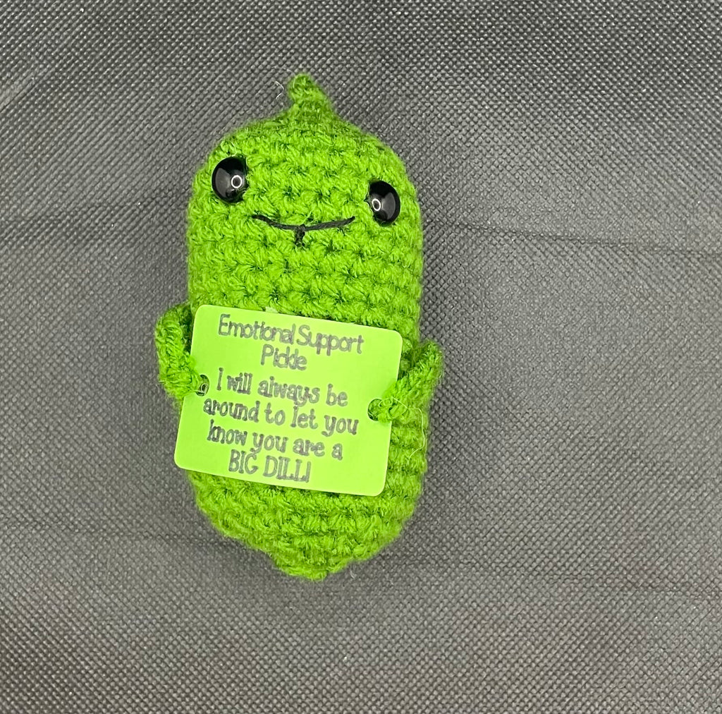 Crafts By Judster - Crochet Emotional Support Pickle - 2