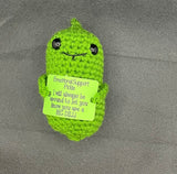 Crafts By Judster - Crochet Emotional Support Pickle - 2