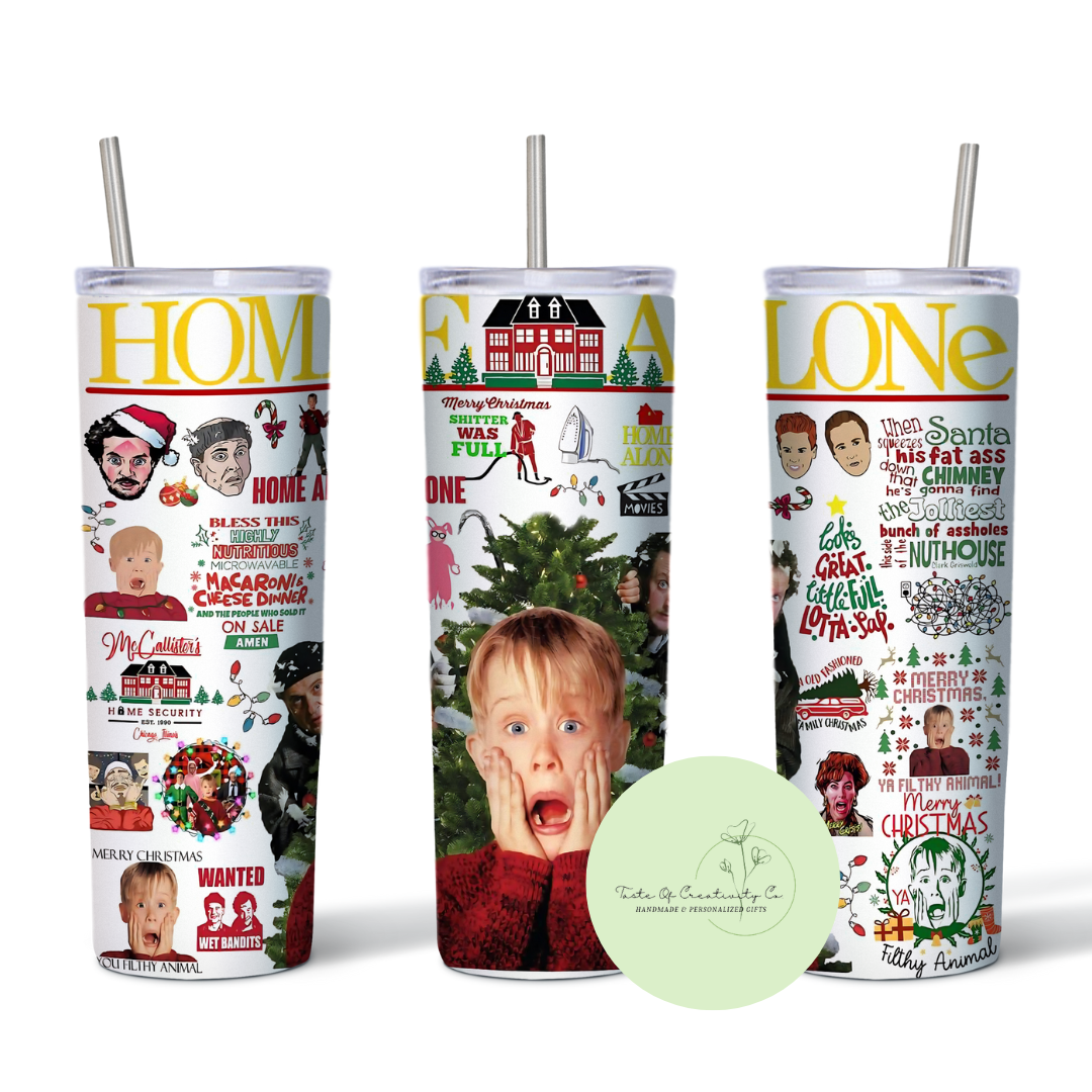 Taste Of Creativity CO. - "Home Alone: The Movie" 20oz. Skinny Tumbler - 1