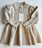 Zcloset - Cuddle Cloud Dress (White & Beige) - 5