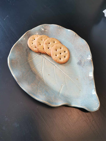 Samantha L Pottery - Catalpa Leaf Dish - 1