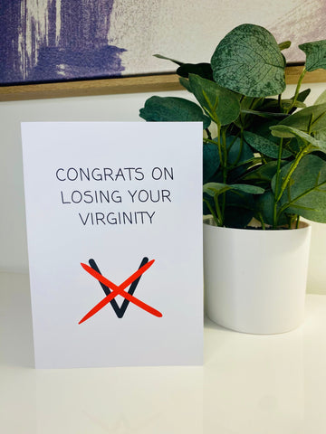 Congrats on Losing Virginity Card Funny Bone Paper Co.  - 1