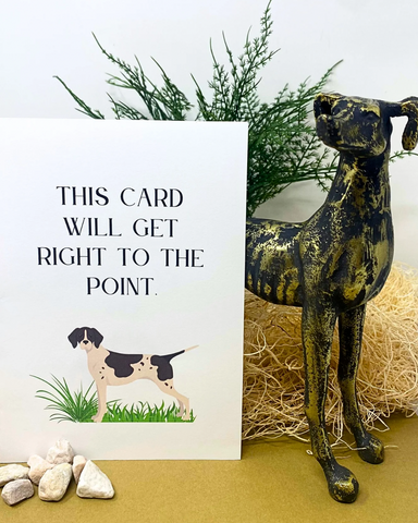 Happy Birthday Pointer Dog Card Funny Bone Paper Co.  - 1