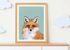 Painted Rose Art Studio: Woodland Animal Art Print - 7