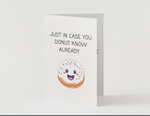 Donut Love Card Funny Bone Paper Co. - 1