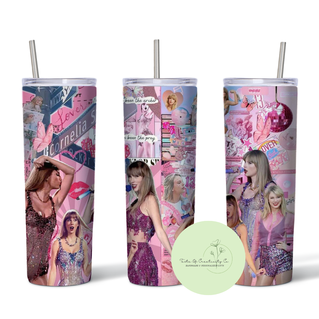 Taste Of Creativity CO. - "Swiftie Lover Era" 20oz. Skinny Tumbler - 1
