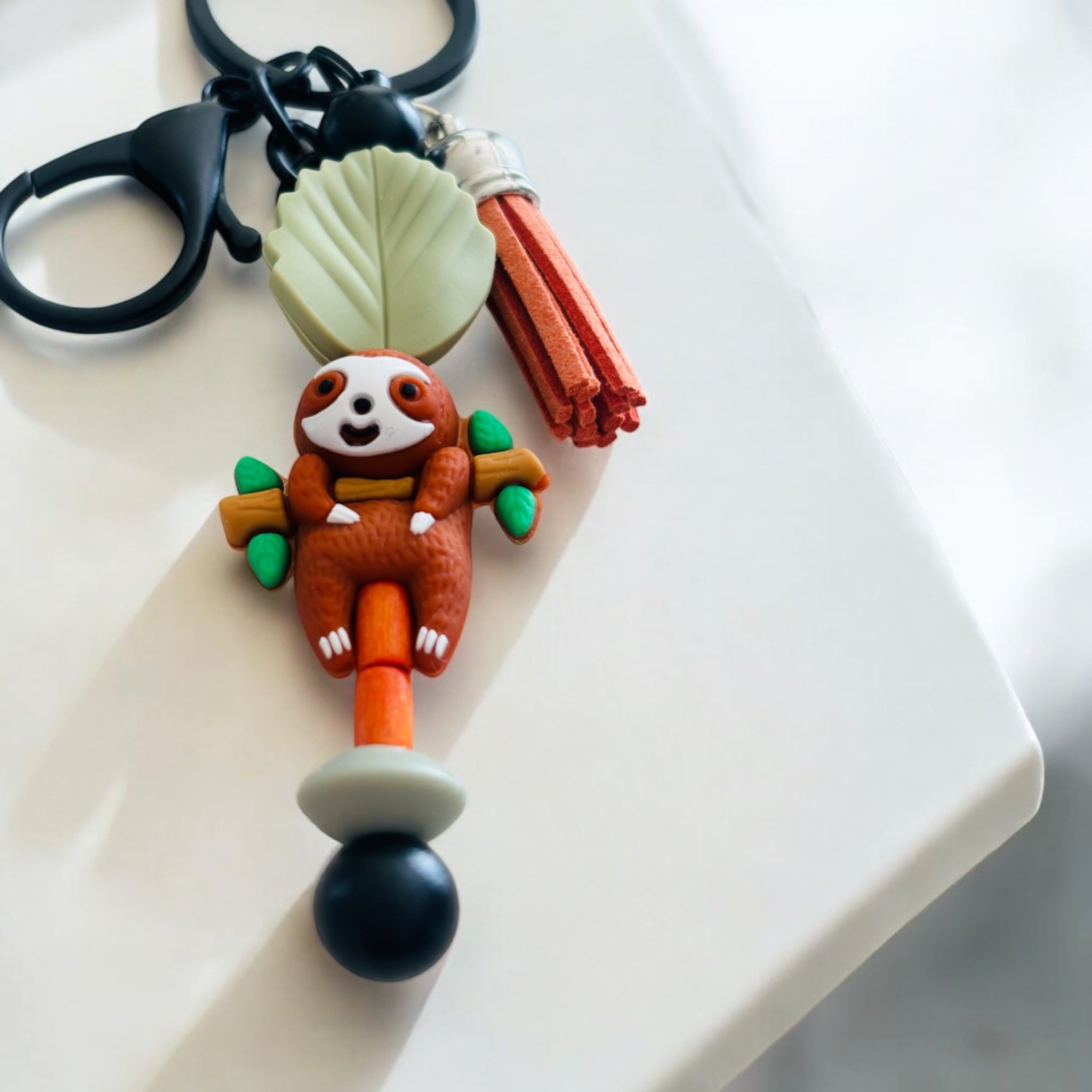 Cheeky Tags- Keychain- Just hangin' Sloth - 1