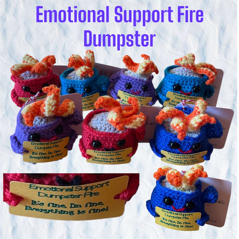 Crafts By Judster - Emotional Support Fire Dumpster - 1