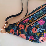 originalEcreations - large 2 zipper cross body purse