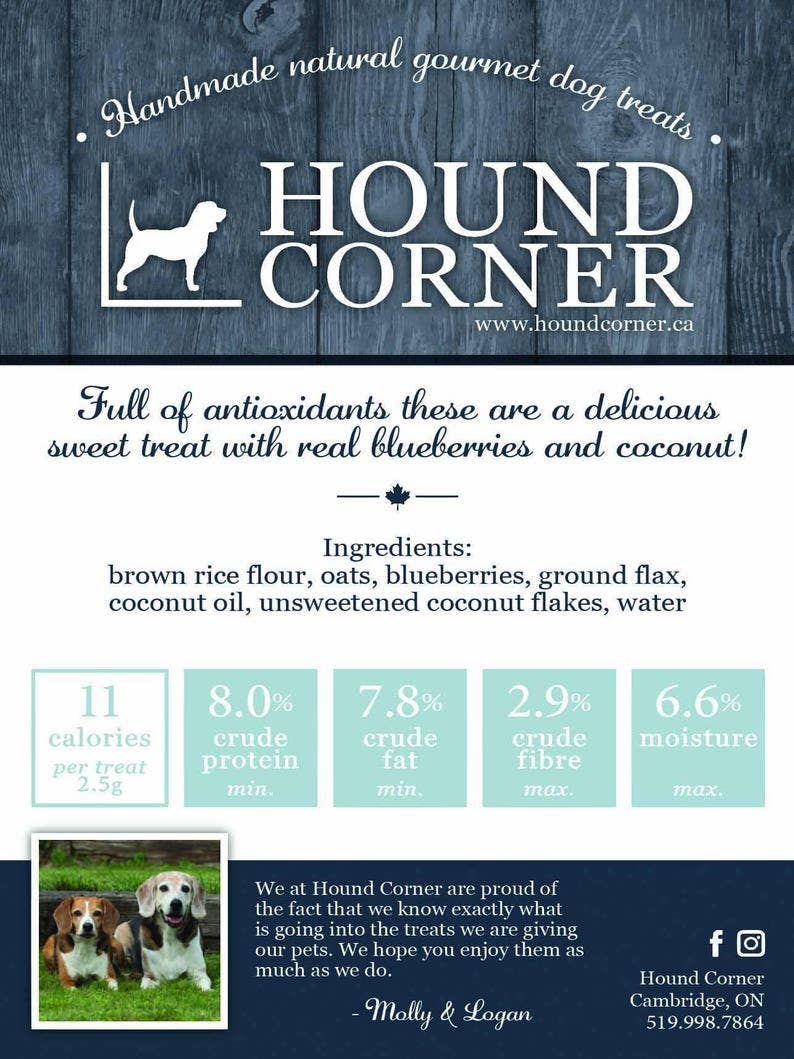 Hound Corner - Blueberry Coconut Dog Treats