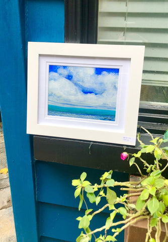 “Blue” Framed Watercolour Painting - 1
